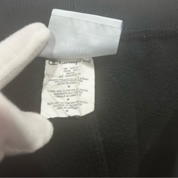 Champion reverse Weave shorts mens Size medium black white retro sporty casual - Picture 6 of 16